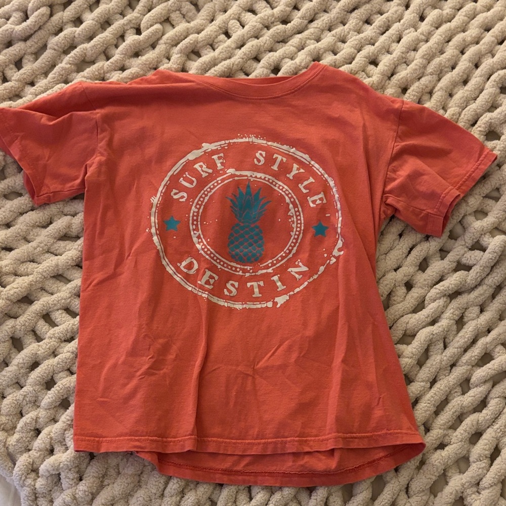 Juniors Surf Style Coral Tee Destin